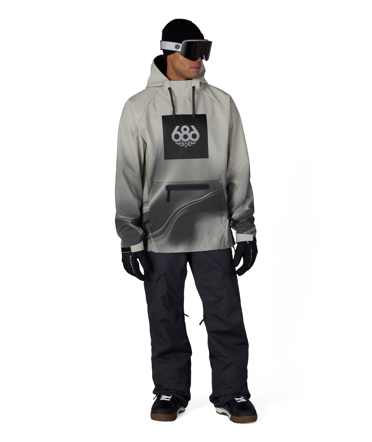Men's Waterproof Hoody - LIMESTONE BURNT DUNES