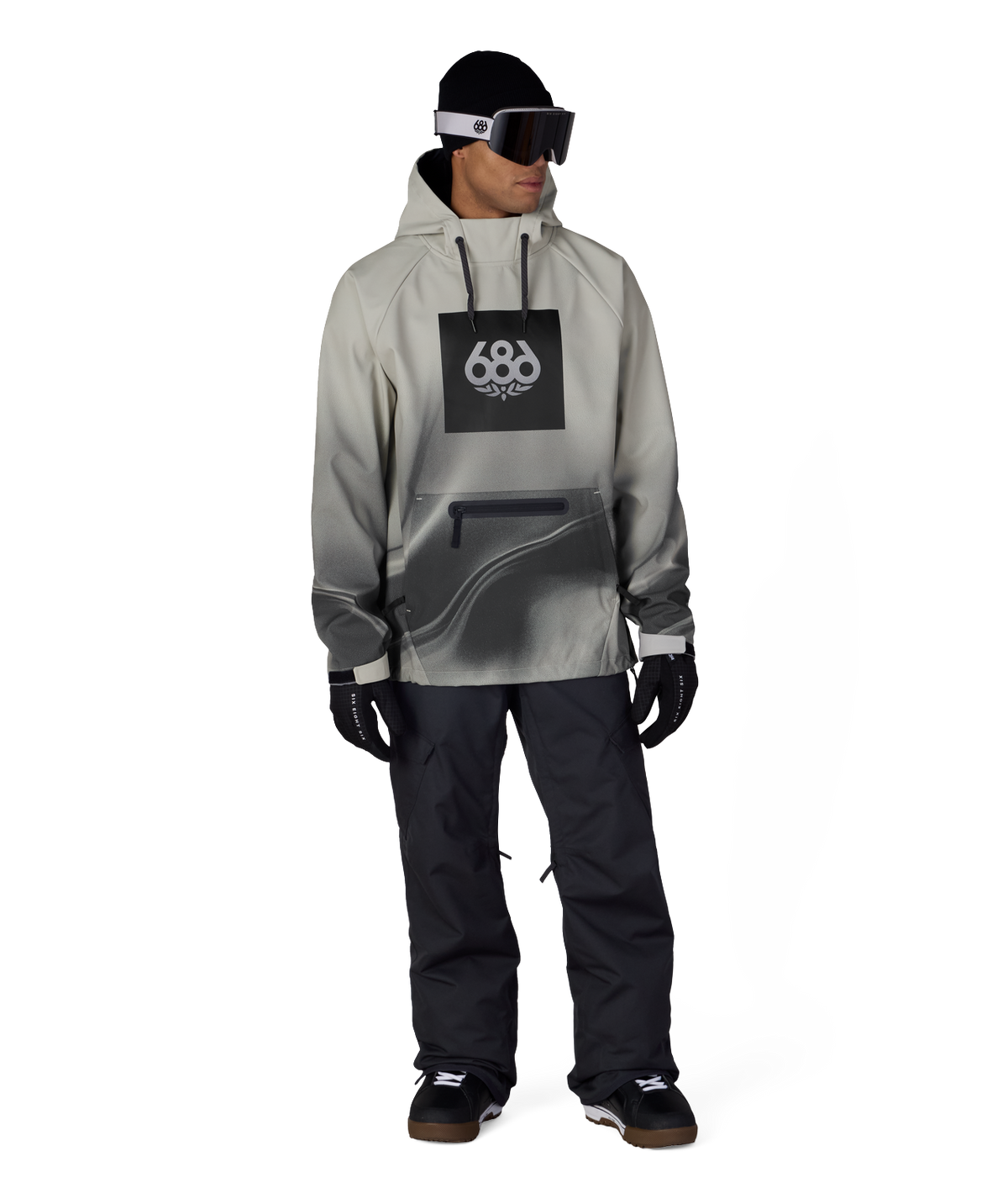 Men's Waterproof Hoody - LIMESTONE BURNT DUNES