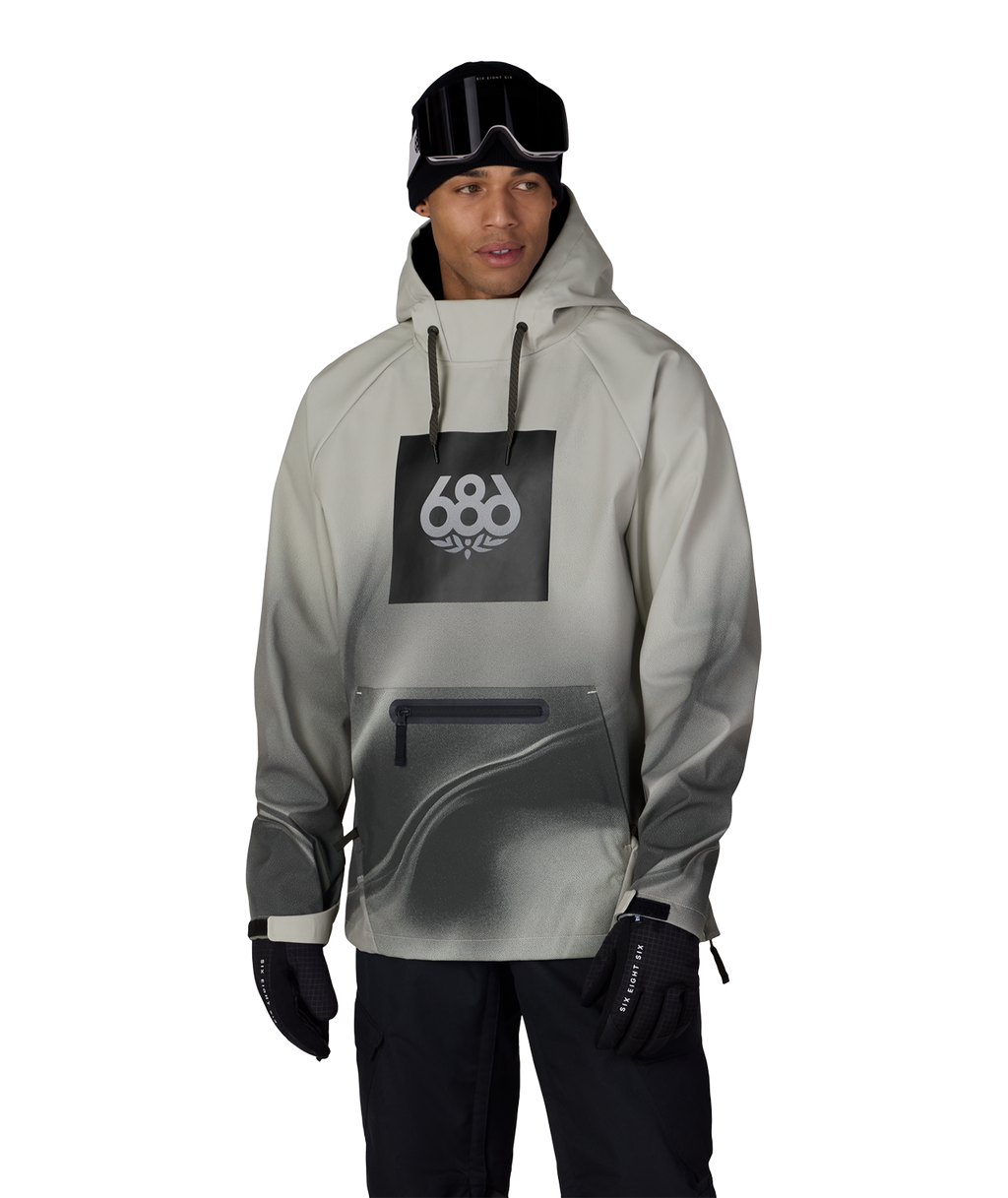 Men's Waterproof Hoody - LIMESTONE BURNT DUNES