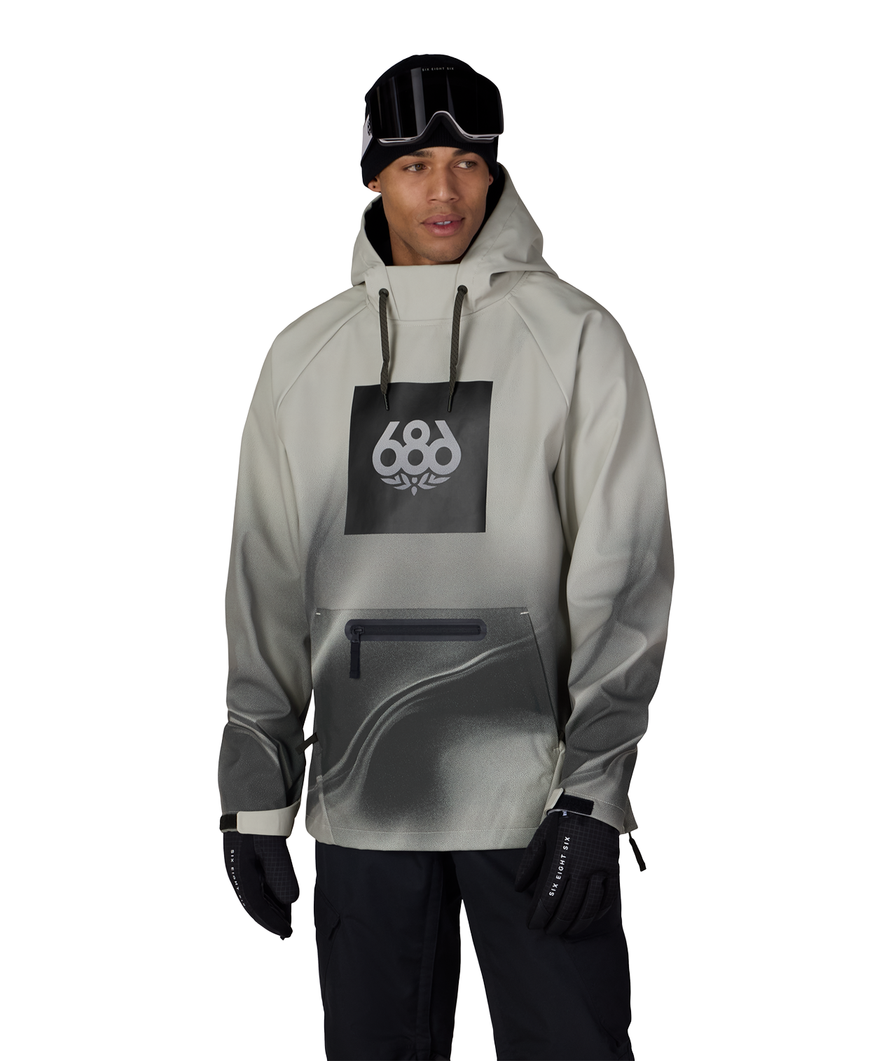 Men's Waterproof Hoody - LIMESTONE BURNT DUNES