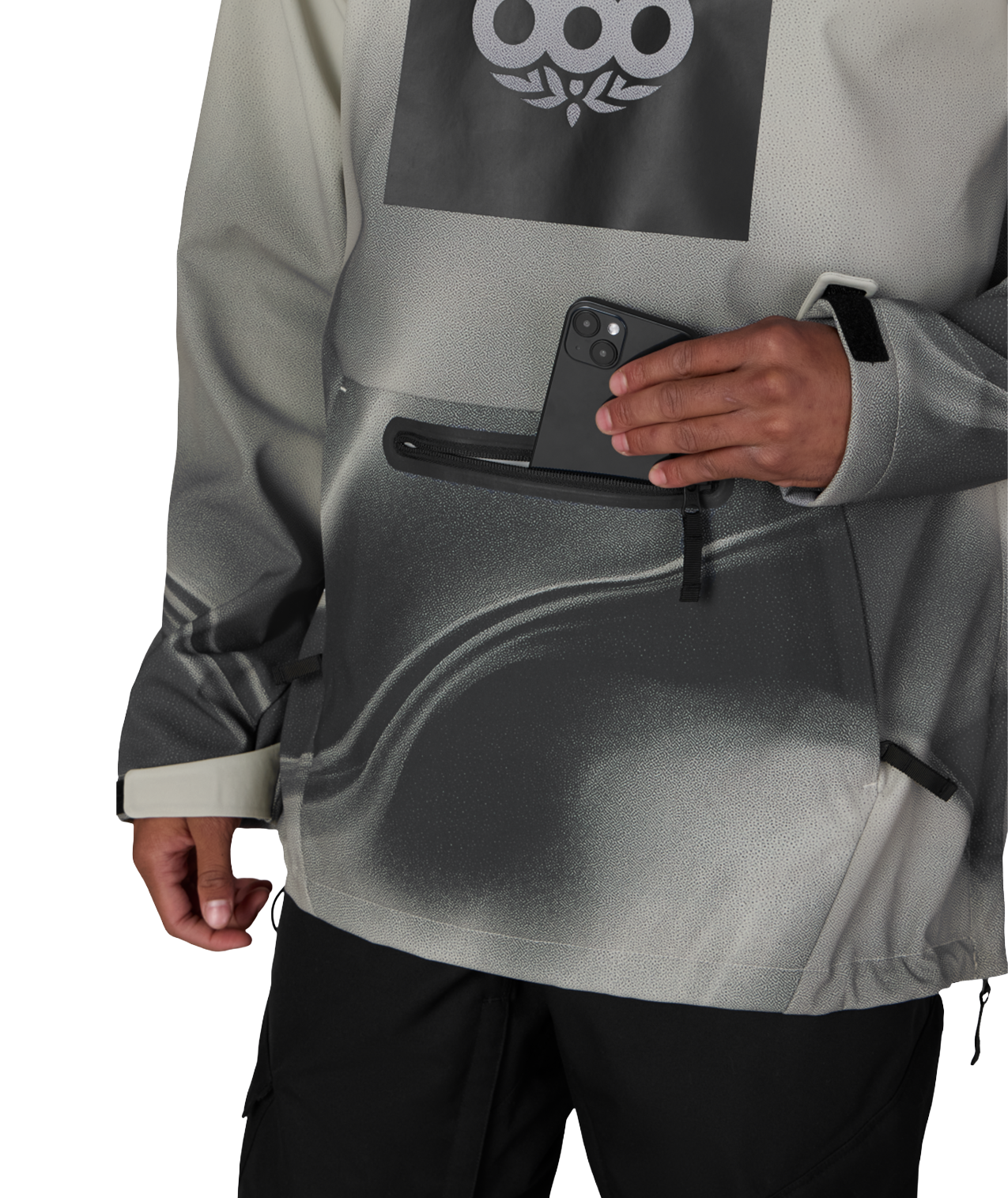 Men's Waterproof Hoody - LIMESTONE BURNT DUNES