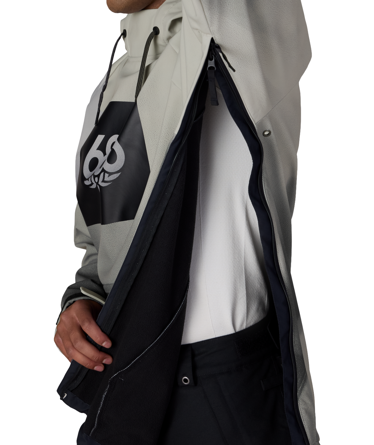 Men's Waterproof Hoody - LIMESTONE BURNT DUNES