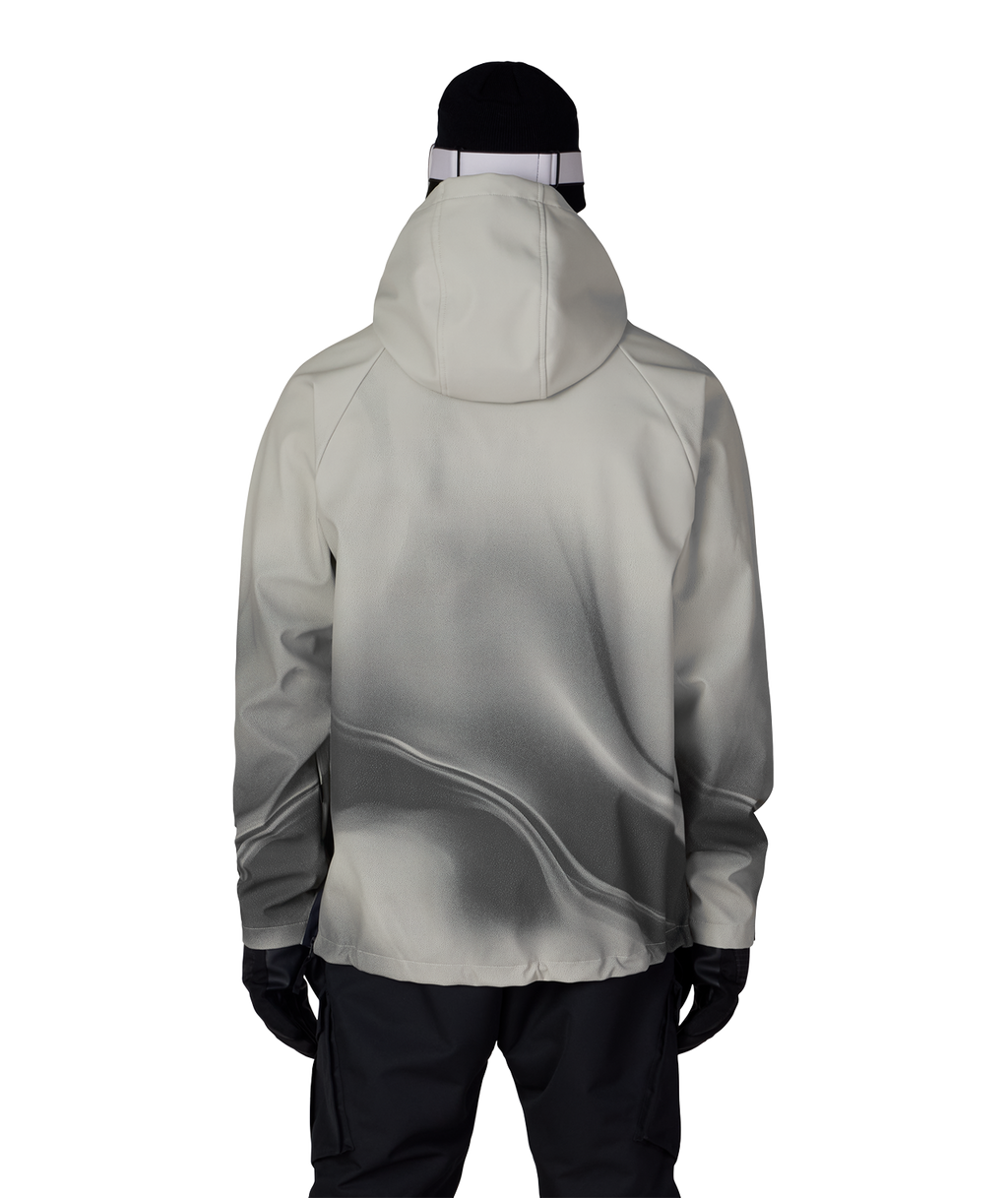 Men's Waterproof Hoody - LIMESTONE BURNT DUNES