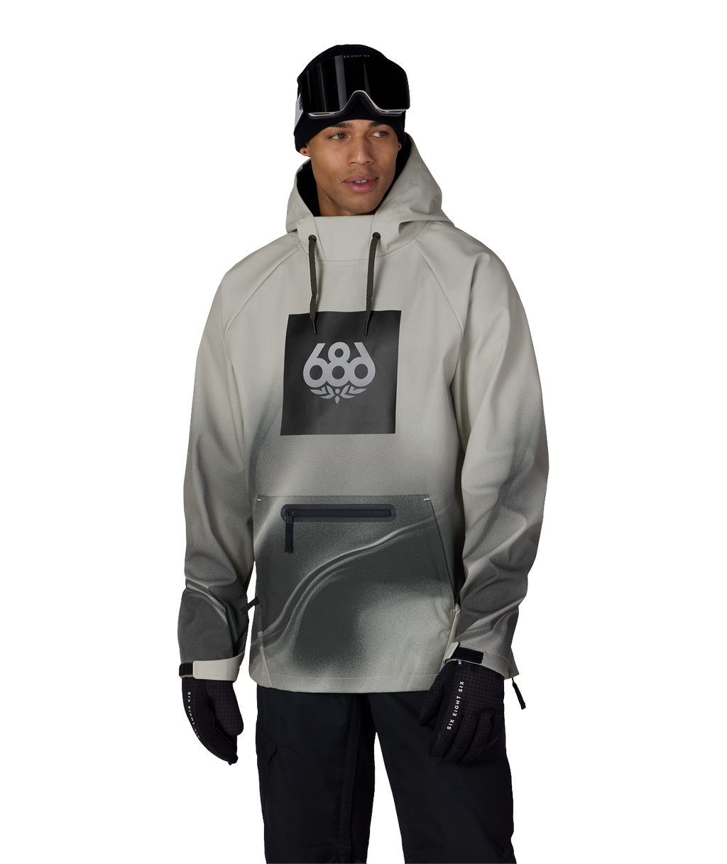 Men's Waterproof Hoody - LIMESTONE BURNT DUNES