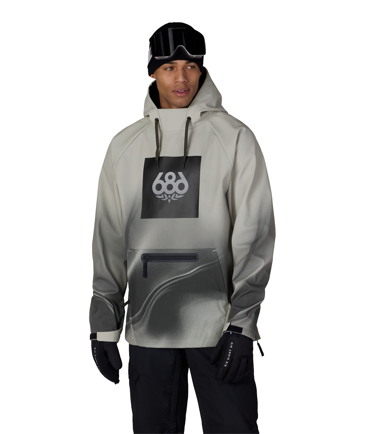 Men's Waterproof Hoody - LIMESTONE BURNT DUNES