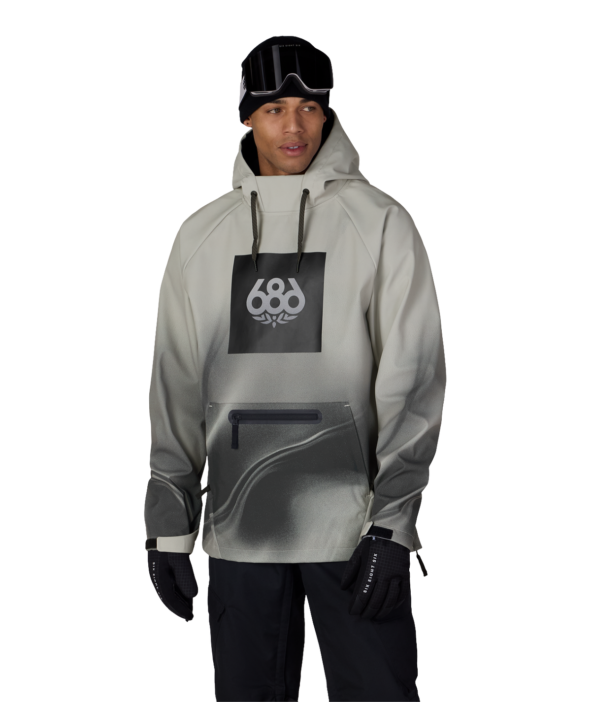 Men's Waterproof Hoody - LIMESTONE BURNT DUNES