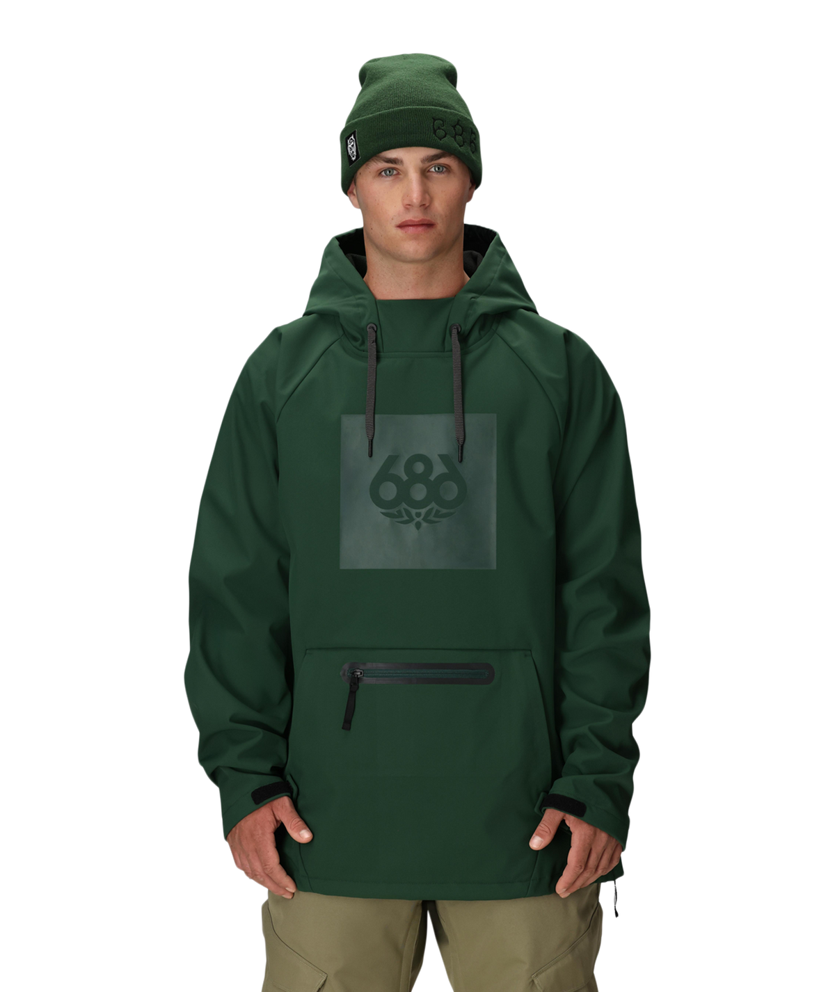 Men's Waterproof Hoody - MOSS GREEN