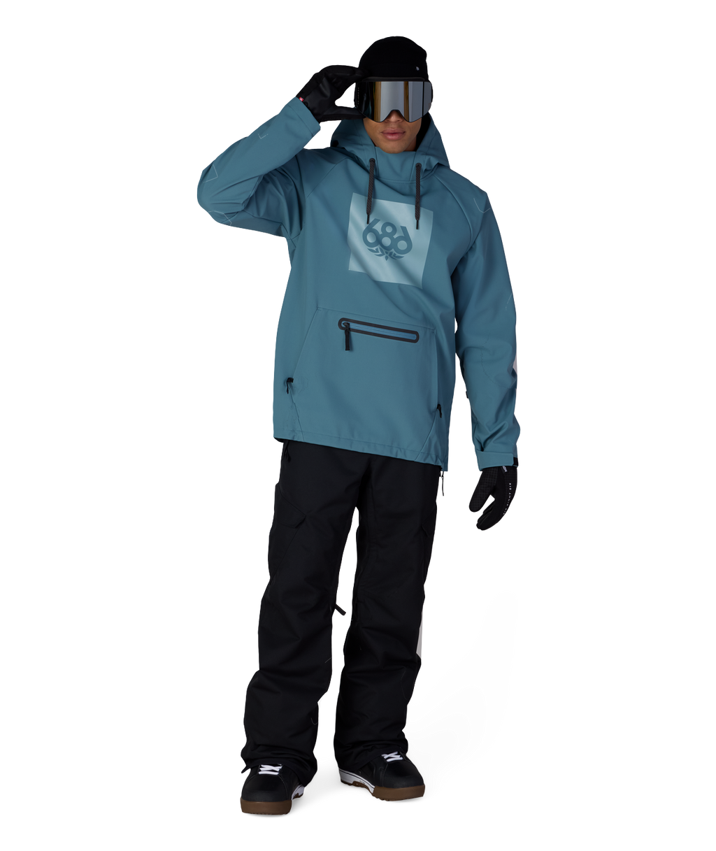 Men's Waterproof Hoody - PALE FIRN