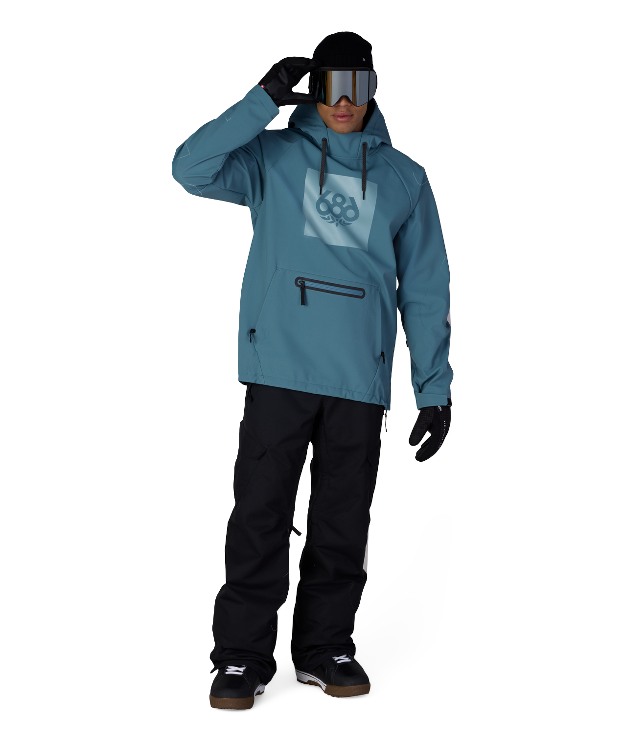 Men's Waterproof Hoody - PALE FIRN