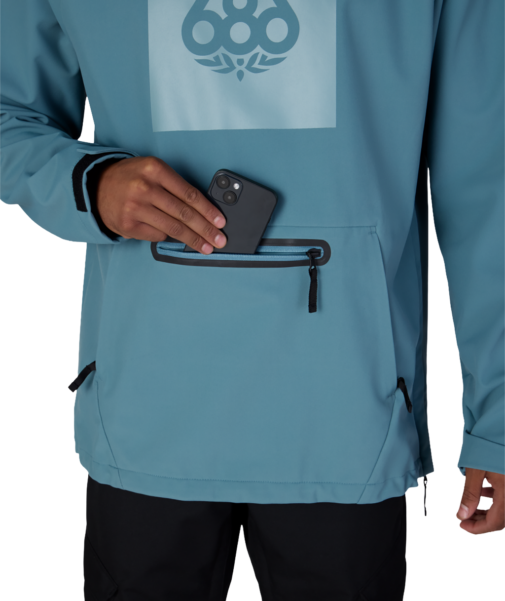 Men's Waterproof Hoody - PALE FIRN