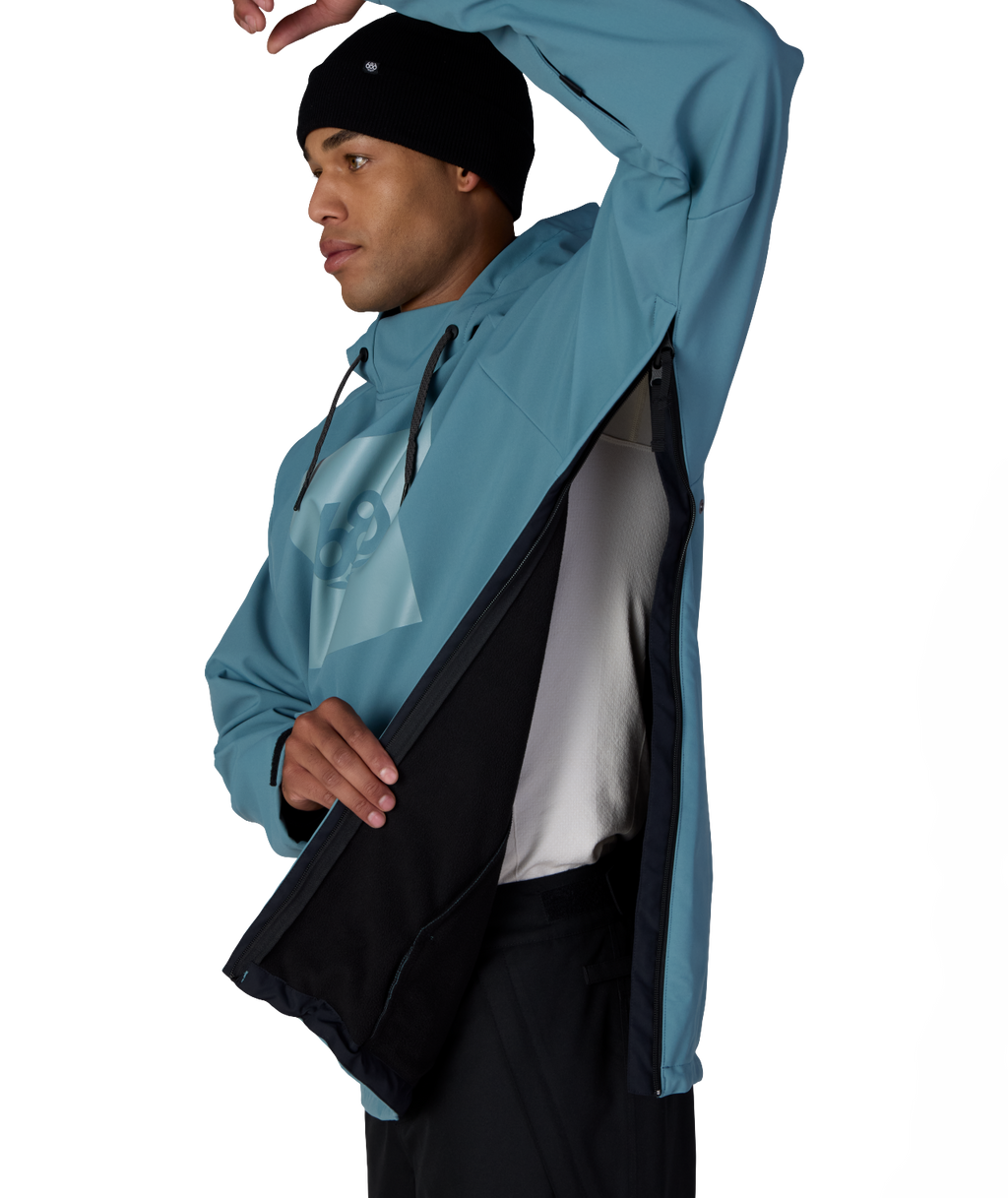 Men's Waterproof Hoody - PALE FIRN