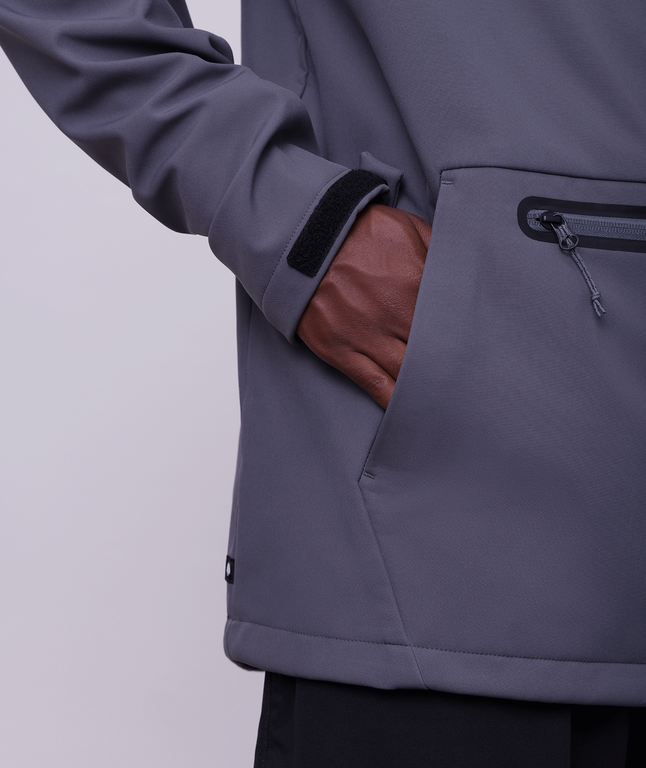 Men's Waterproof Hoody - RHINO GREY