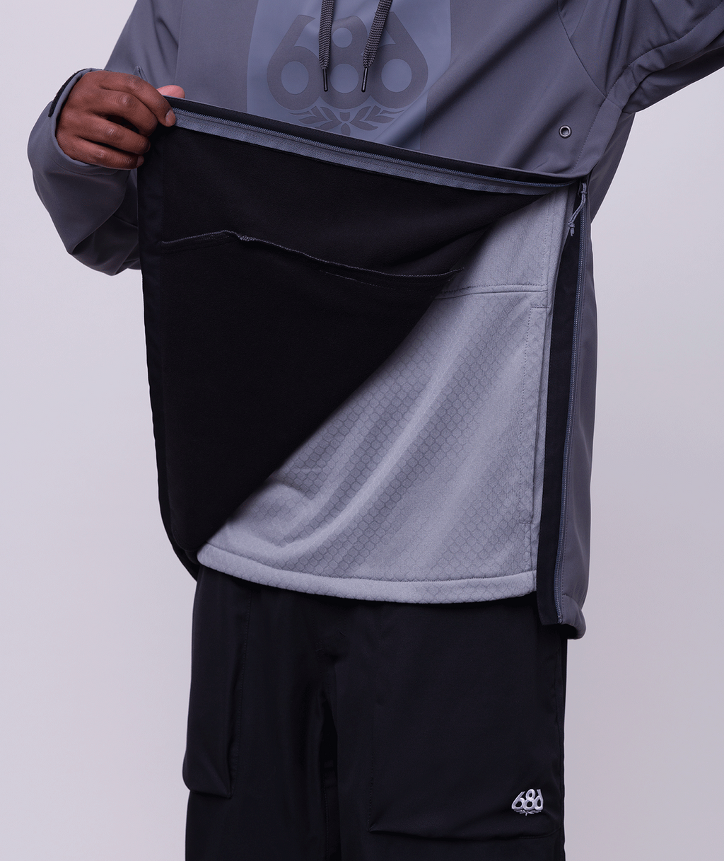 Men's Waterproof Hoody - RHINO GREY