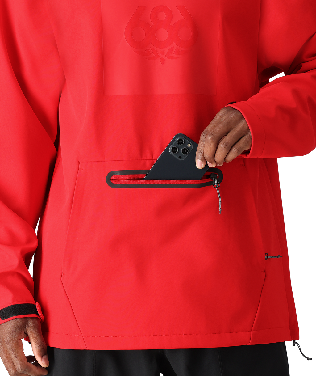 Men's Waterproof Hoody - TRUE RED