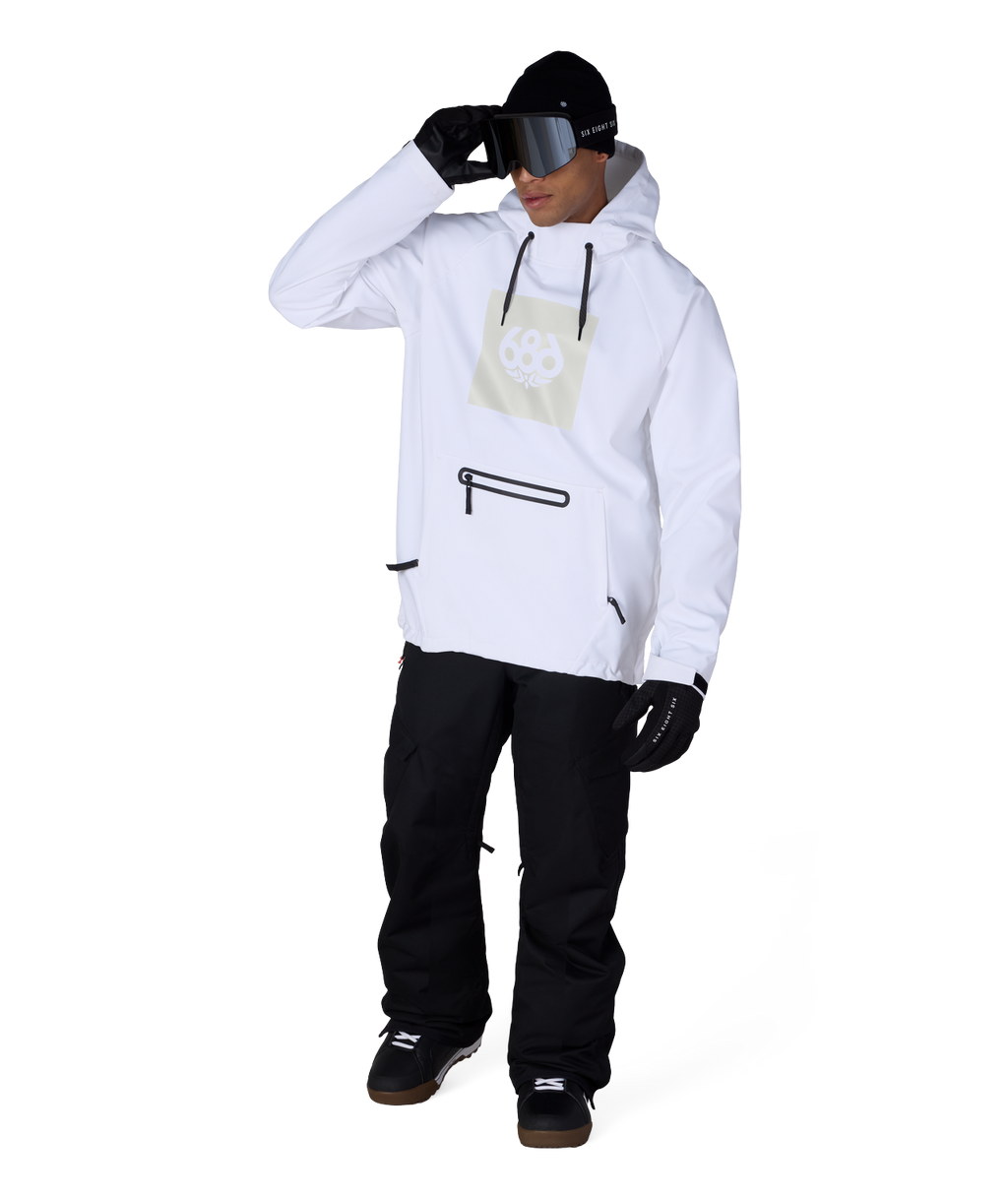 Men's Waterproof Hoody - WHITE