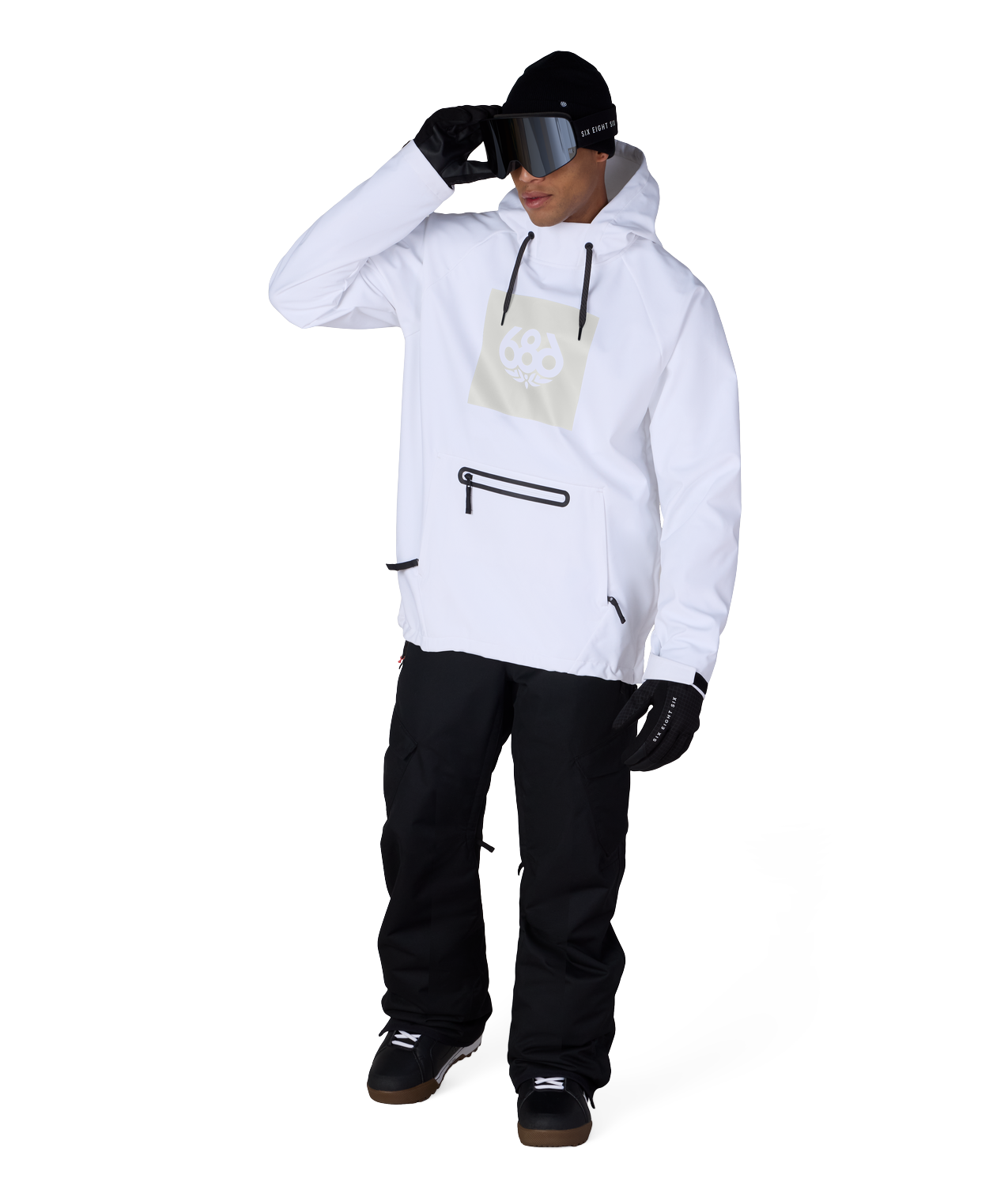 Men's Waterproof Hoody - WHITE