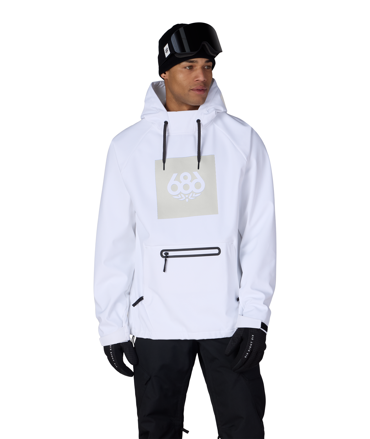 Men's Waterproof Hoody - WHITE