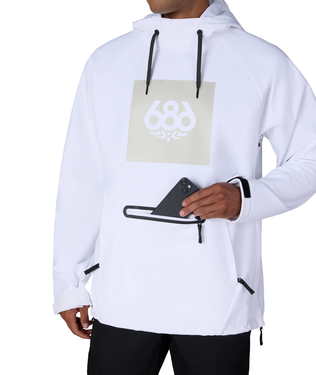 Men's Waterproof Hoody - WHITE