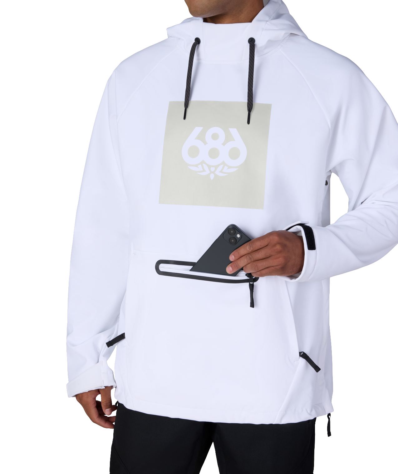 Men's Waterproof Hoody - WHITE