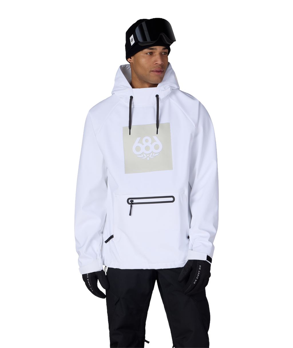 Men's Waterproof Hoody - WHITE