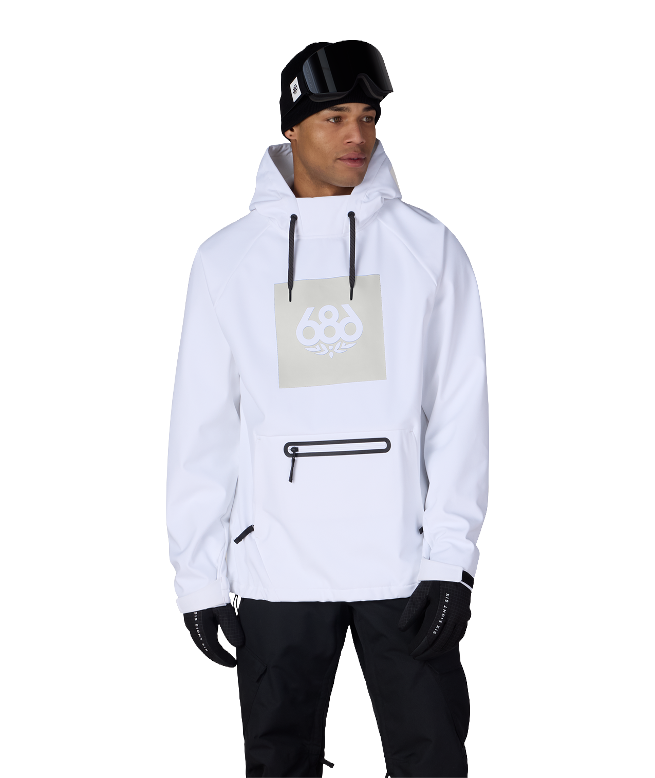Men's Waterproof Hoody - WHITE