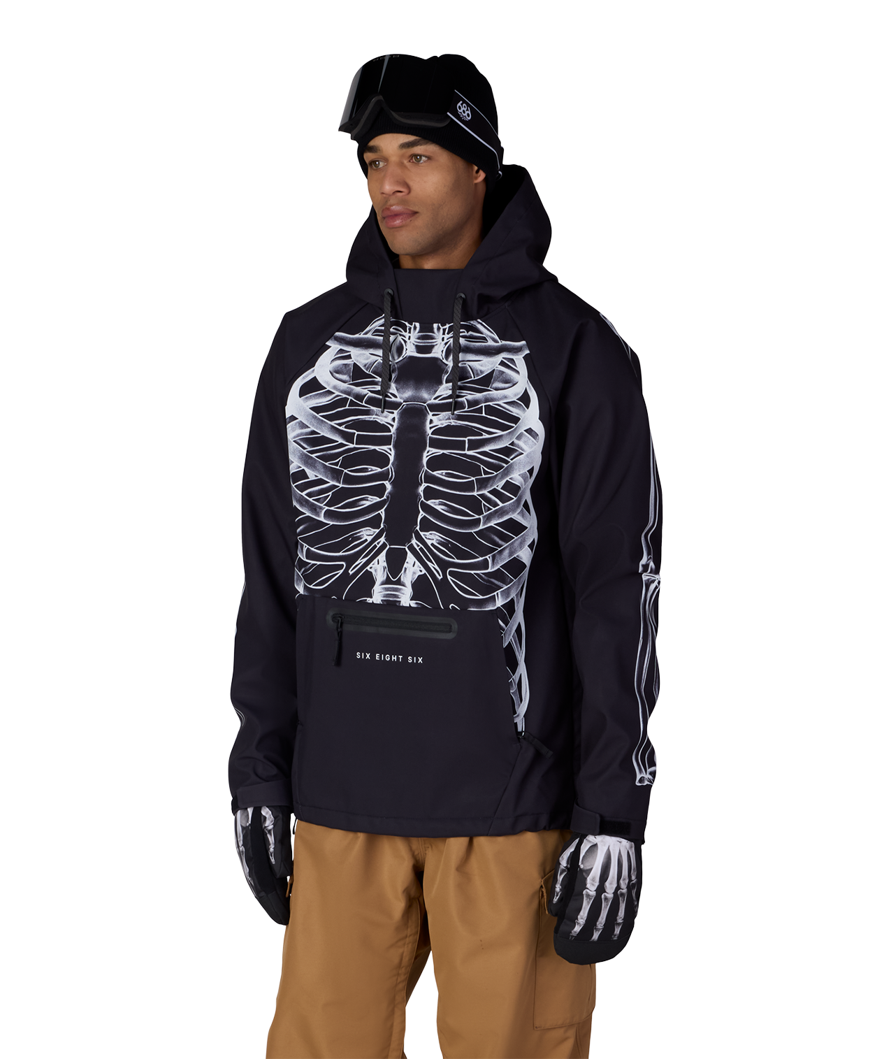 Men's Waterproof Hoody - WHITE XRAY