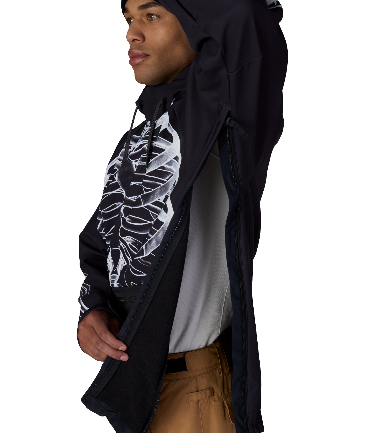 Men's Waterproof Hoody - WHITE XRAY