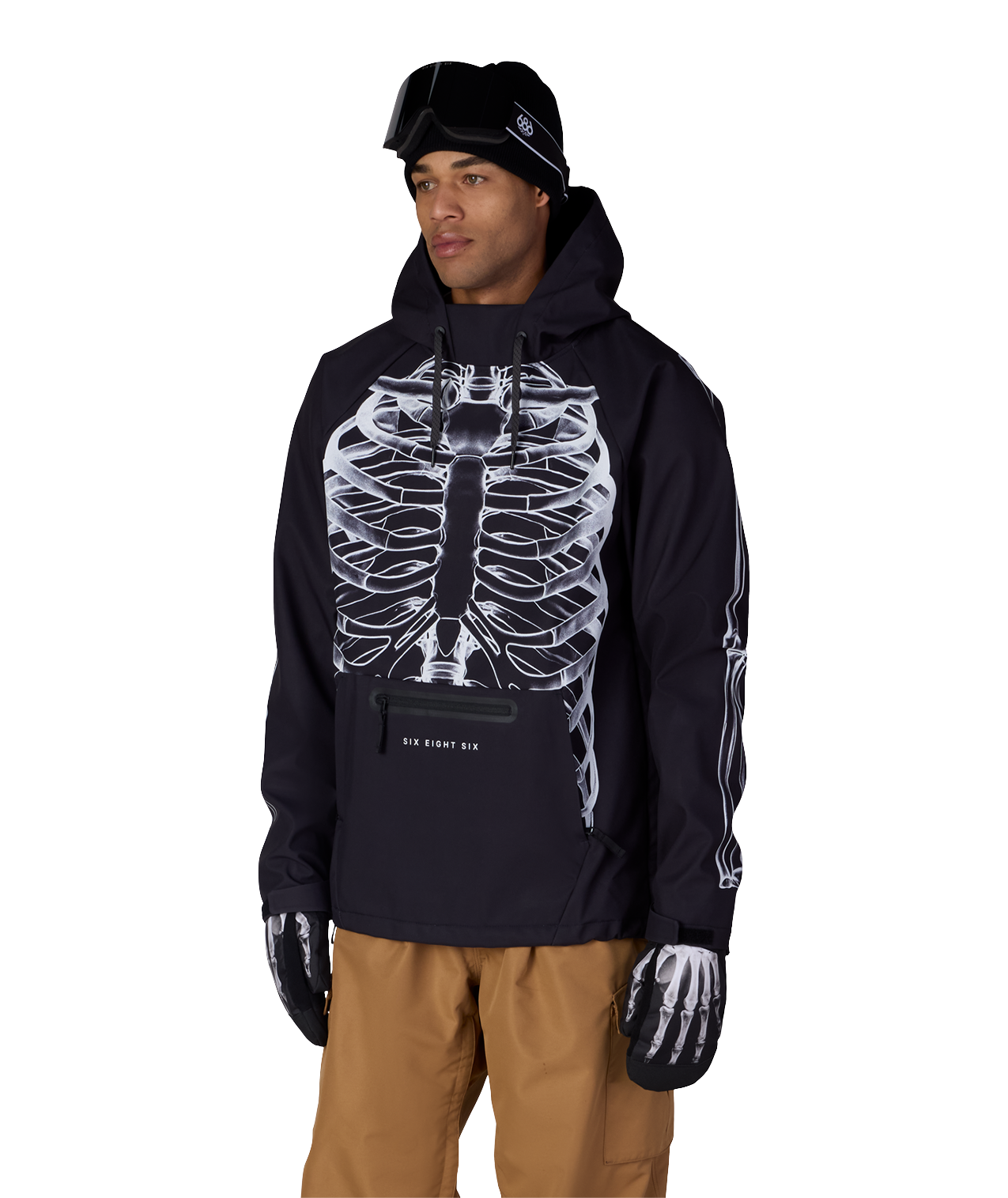 Men's Waterproof Hoody - WHITE XRAY