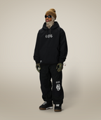 MENS WATERPROOF TEAM HOODY - BLACK PRINT
