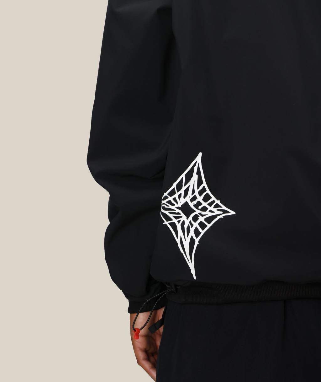 MENS WATERPROOF TEAM HOODY - BLACK PRINT