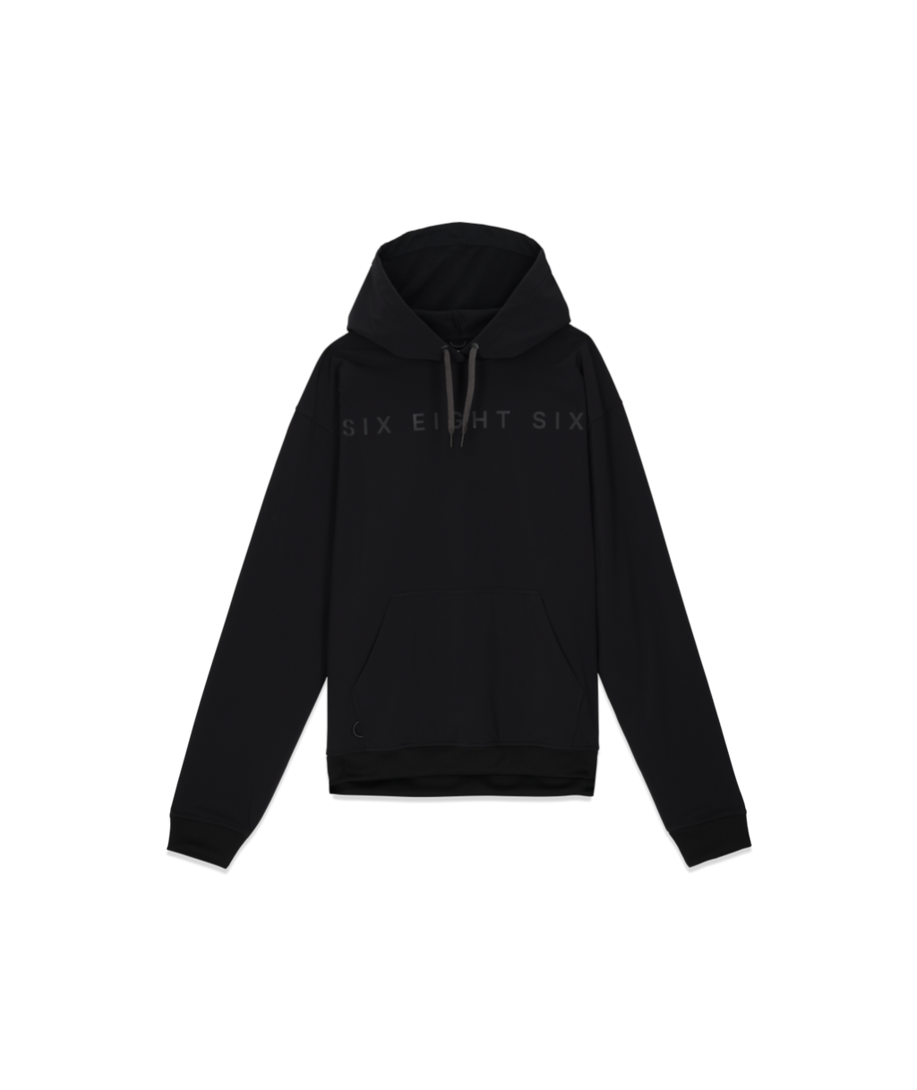 MENS WATERPROOF TEAM HOODY - BLACK