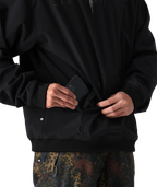 MENS WATERPROOF TEAM HOODY - BLACK