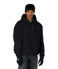 MENS WATERPROOF TEAM HOODY - BLACK