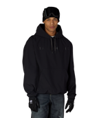 MENS WATERPROOF TEAM HOODY - BLACK