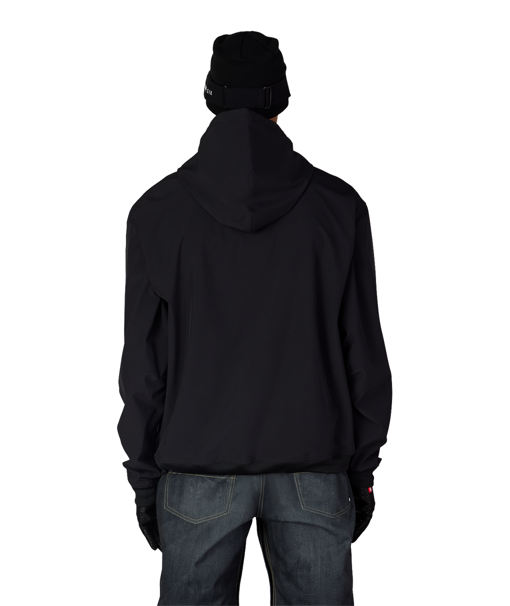 MENS WATERPROOF TEAM HOODY - BLACK