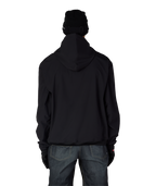 MENS WATERPROOF TEAM HOODY - BLACK