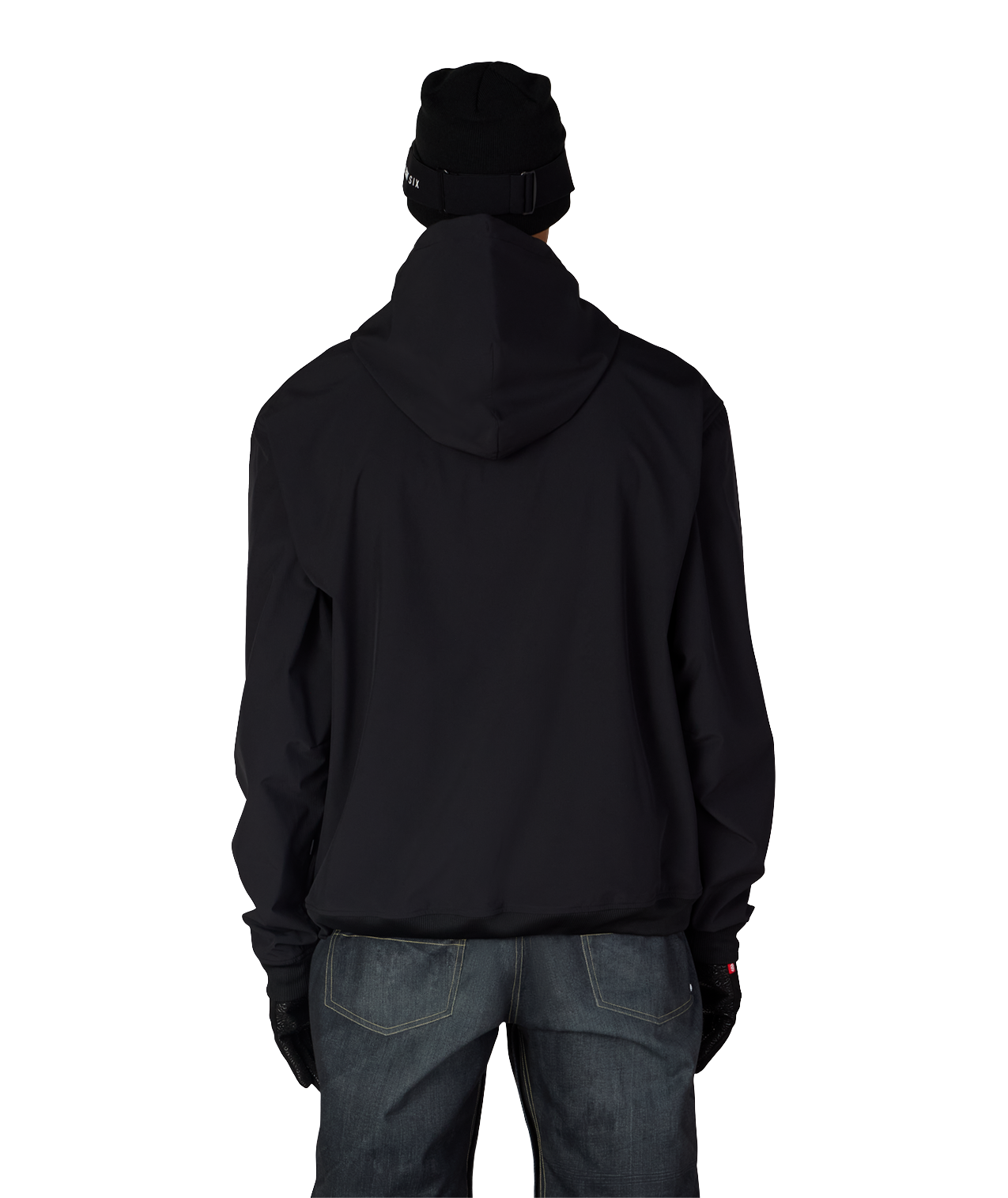MENS WATERPROOF TEAM HOODY - BLACK