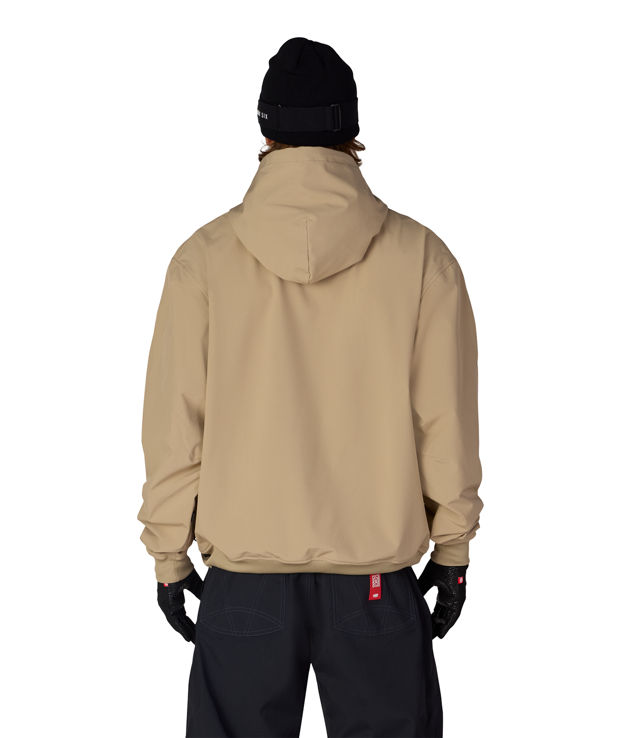 MENS WATERPROOF TEAM HOODY - KHAKI