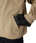 MENS WATERPROOF TEAM HOODY - KHAKI