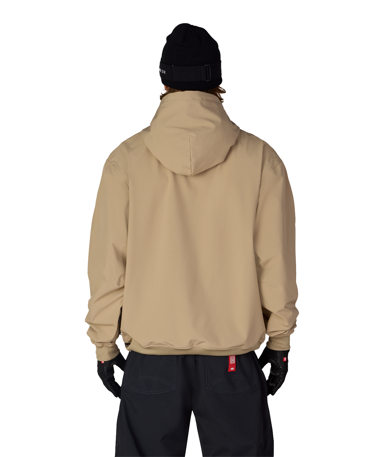 MENS WATERPROOF TEAM HOODY - KHAKI