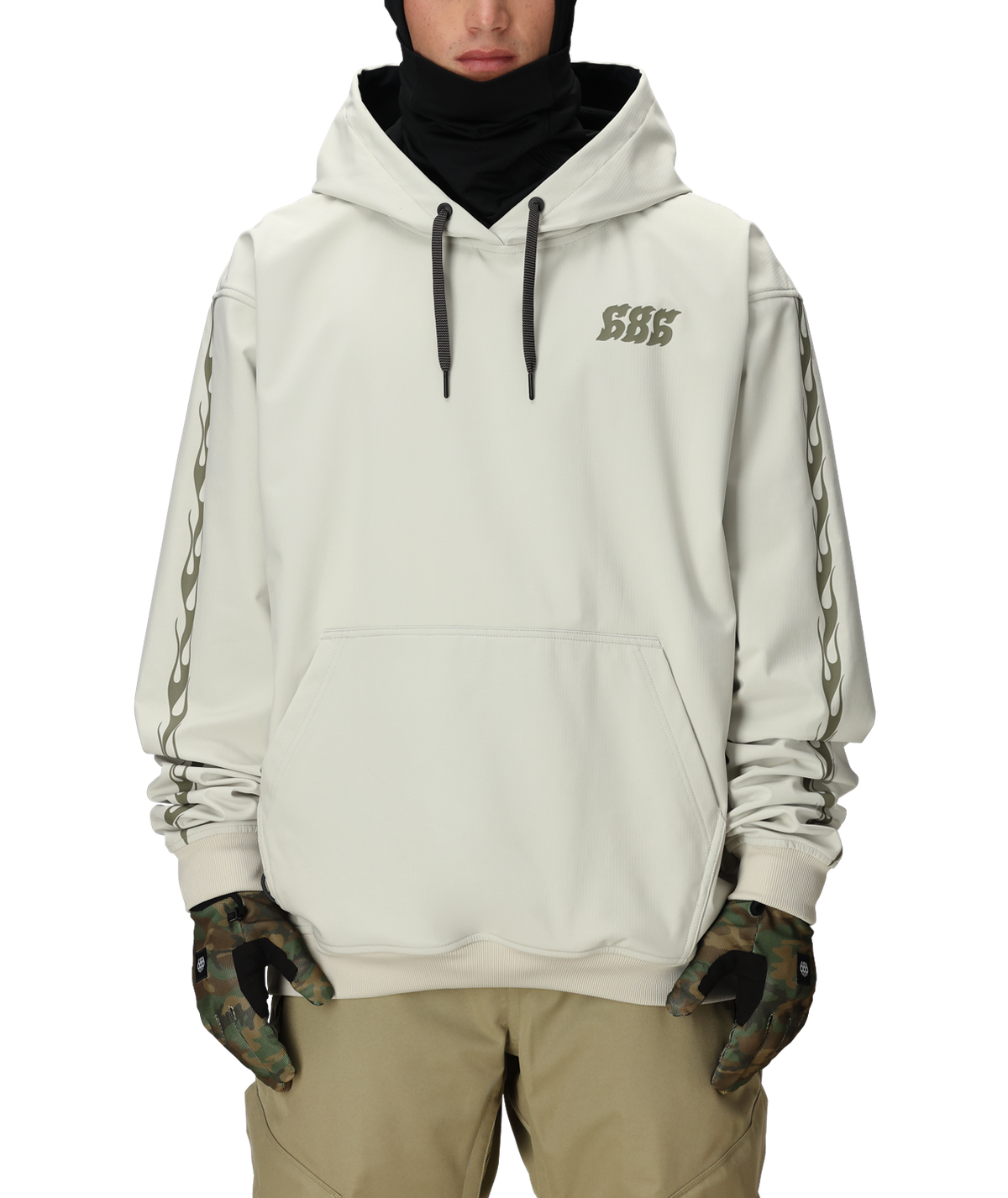 MENS WATERPROOF TEAM HOODY - LIMESTONE