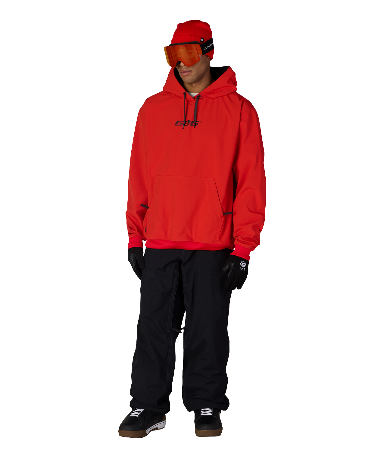 MENS WATERPROOF TEAM HOODY - SOLAR
