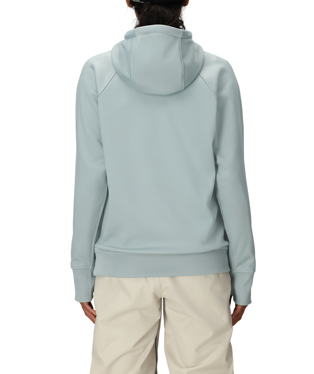 Women's Bonded Fleece Pullover Hoody - DUSTY MARINE