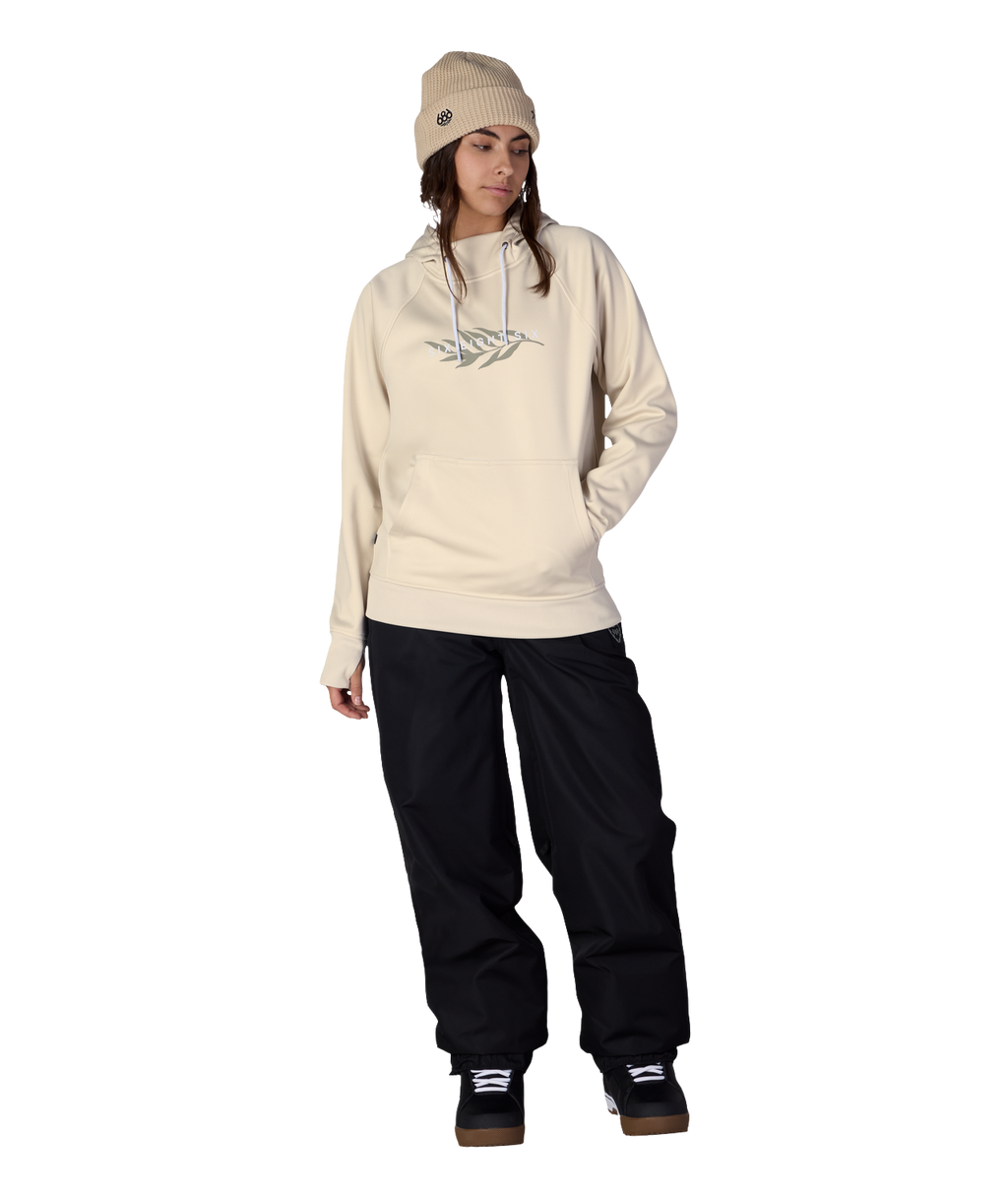 Women's Bonded Fleece Pullover Hoody - LIMESTONE PRINT
