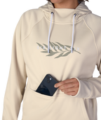 Women's Bonded Fleece Pullover Hoody - LIMESTONE PRINT