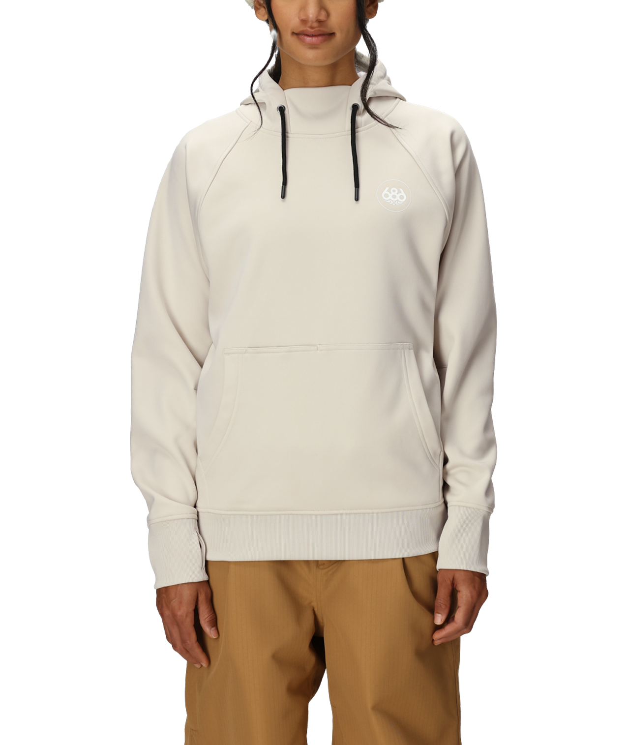 Women's Bonded Fleece Pullover Hoody - LIMESTONE