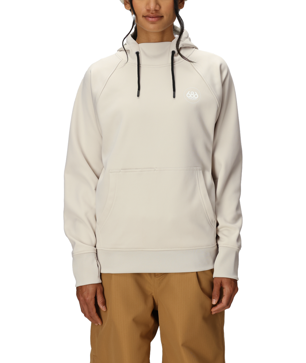 Women's Bonded Fleece Pullover Hoody - LIMESTONE