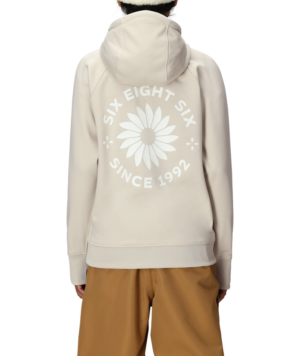 Women's Bonded Fleece Pullover Hoody - LIMESTONE