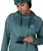 Women's Bonded Fleece Pullover Hoody - PALE FIRN