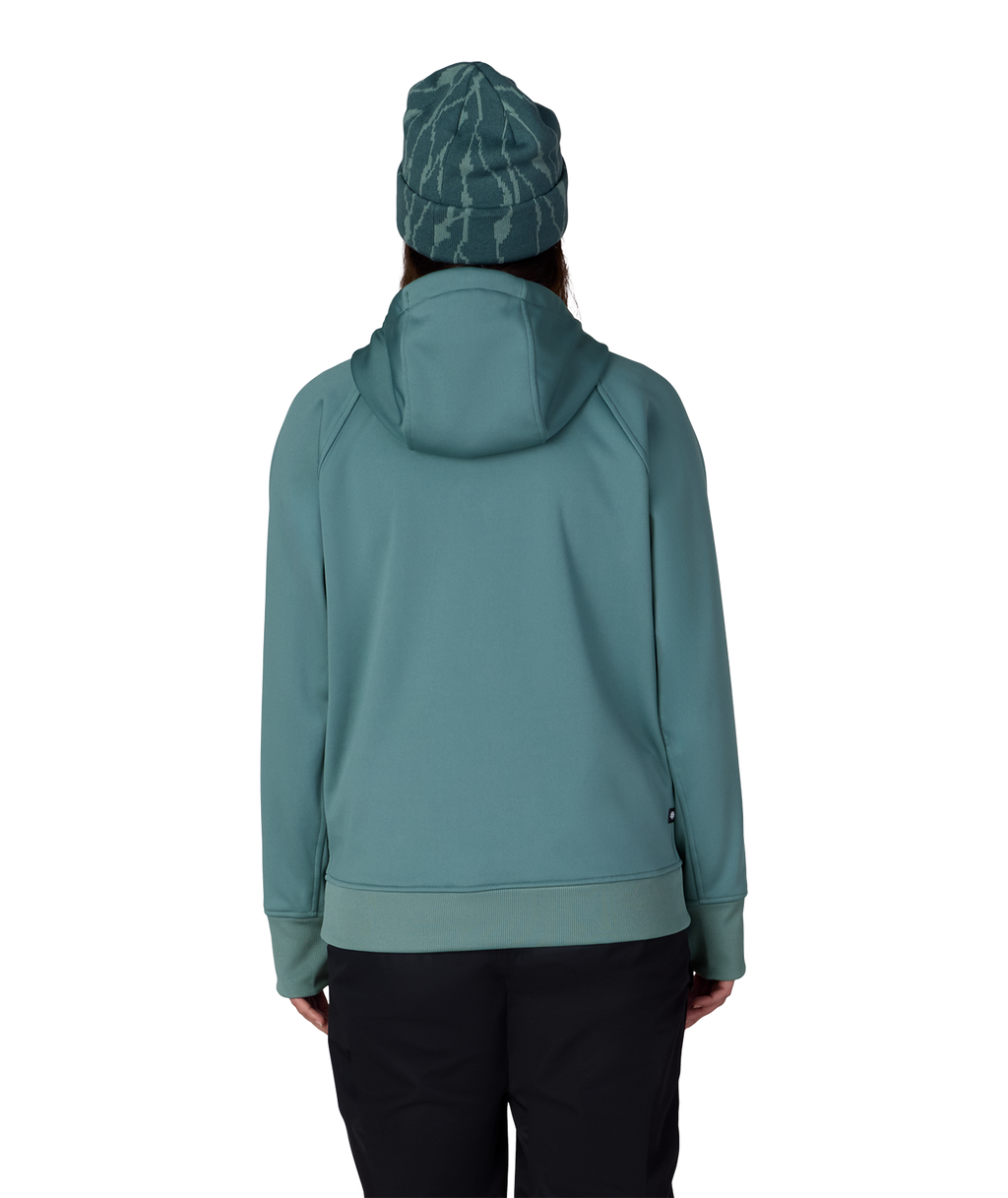 Women's Bonded Fleece Pullover Hoody - PALE FIRN